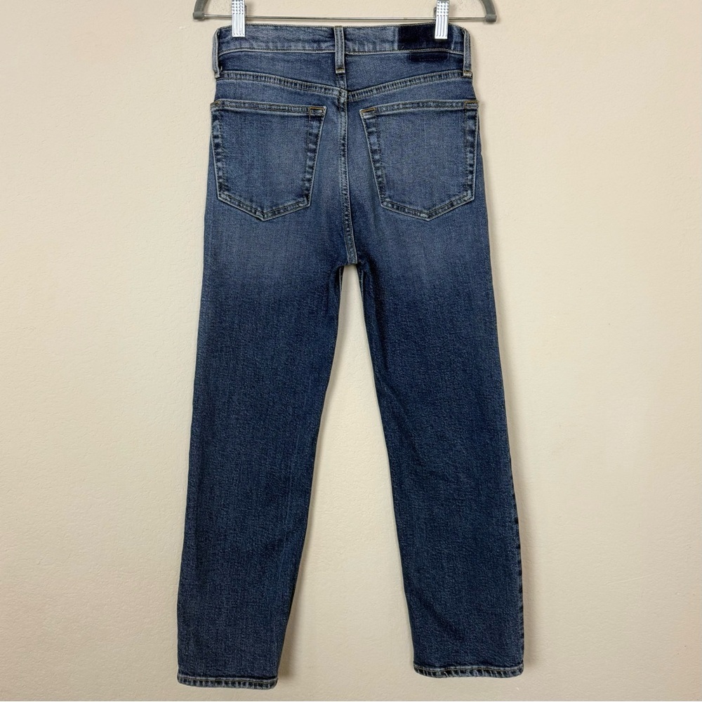 RE/DONE Stove Pipe Jeans in Retro Stone‎ Wash Straight Cropped - Picture 7 of 13